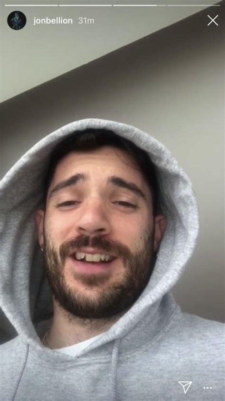 Jon Bellion in an Instagram selfie as seen in March 2018