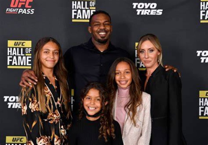 Jon Jones with his daughter as seen in June 2019