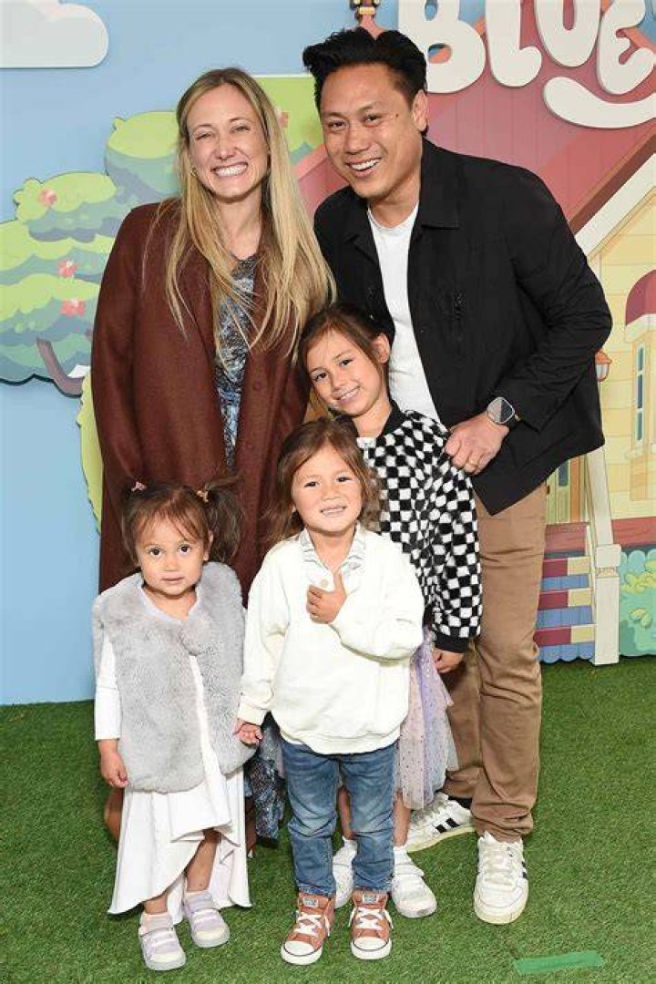 Jon M. Chu with his family in a Christmas picture in December 2017