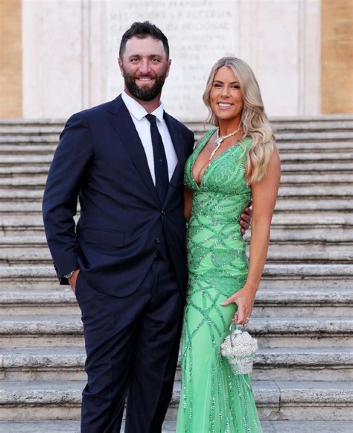 Jon Rahm and Kelley Cahill, as seen in May 2019