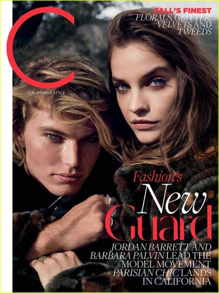Jordan Barrett and Barbara Palvin in a selfie in May 2017