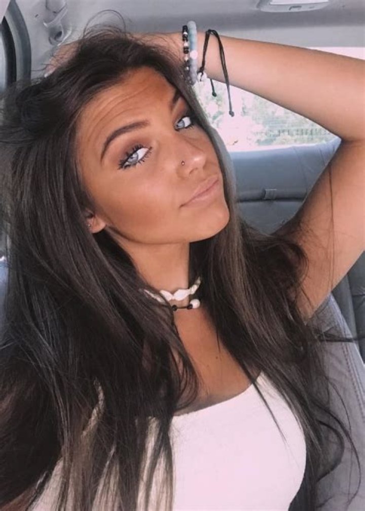 Jordan Beckham as seen while taking a car selfie in April 2019