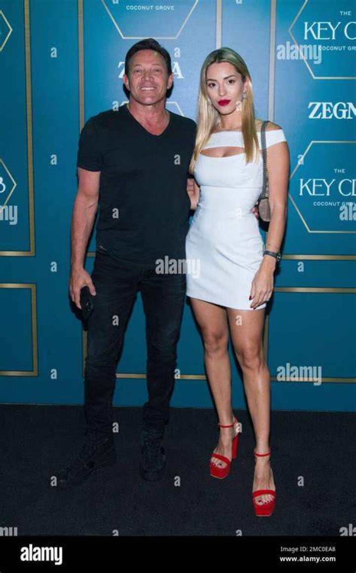 Jordan Belfort and Cristina Invernizzi, as seen in August 2021