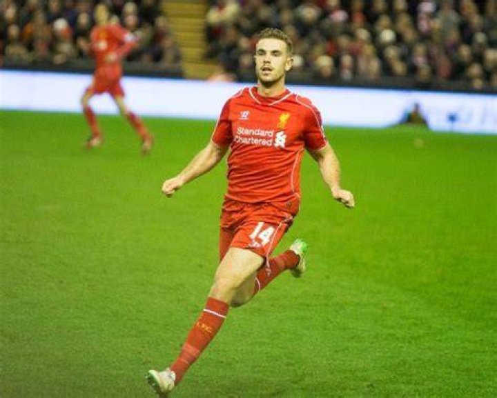 Jordan Henderson while playing for Liverpool F.C. against Arsenal in a Premier League match in December 2014