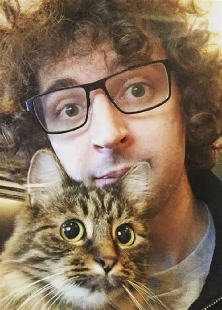 Joseph Garrett in a selfie with his dog in April 2017