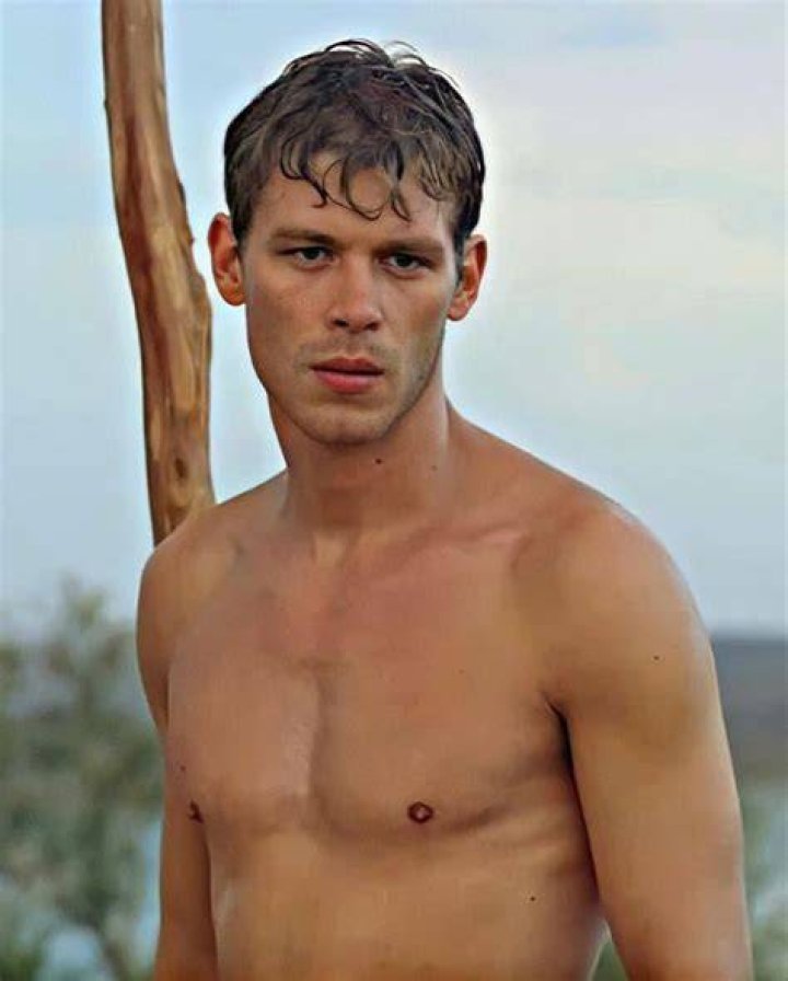 Joseph Morgan shirtless in a still from The Vampire Diaries