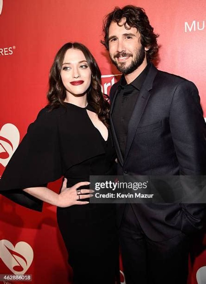 Josh Groban and Kat Dennings at the 2015 Tony Awards Gala