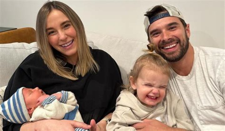 Josh Swickard and wife Lauren Swickard in an Instagram post in February 2021