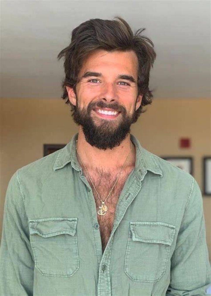 Josh Swickard as seen while smiling for the camera in July 2020