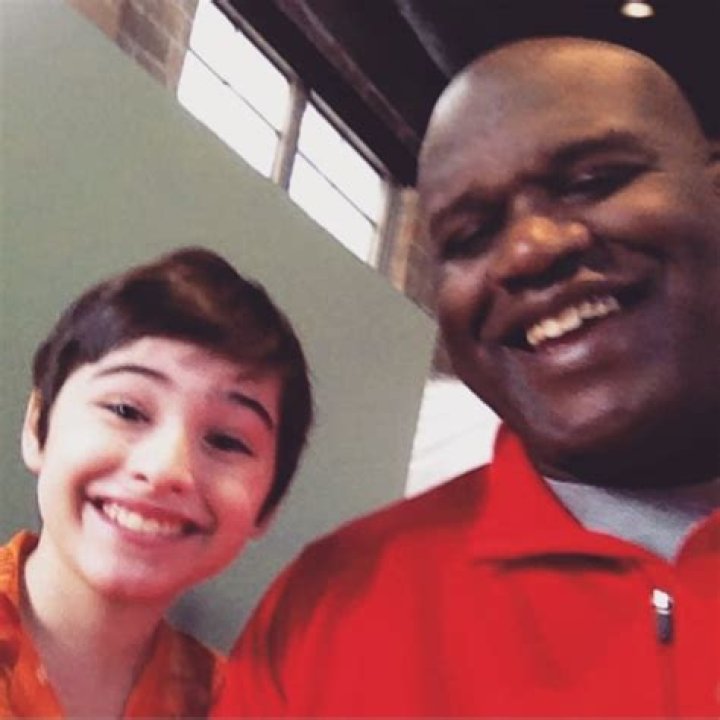Joshua Colley (Left) smiling for a picture alongside Shaquille O'Neal in February 2015