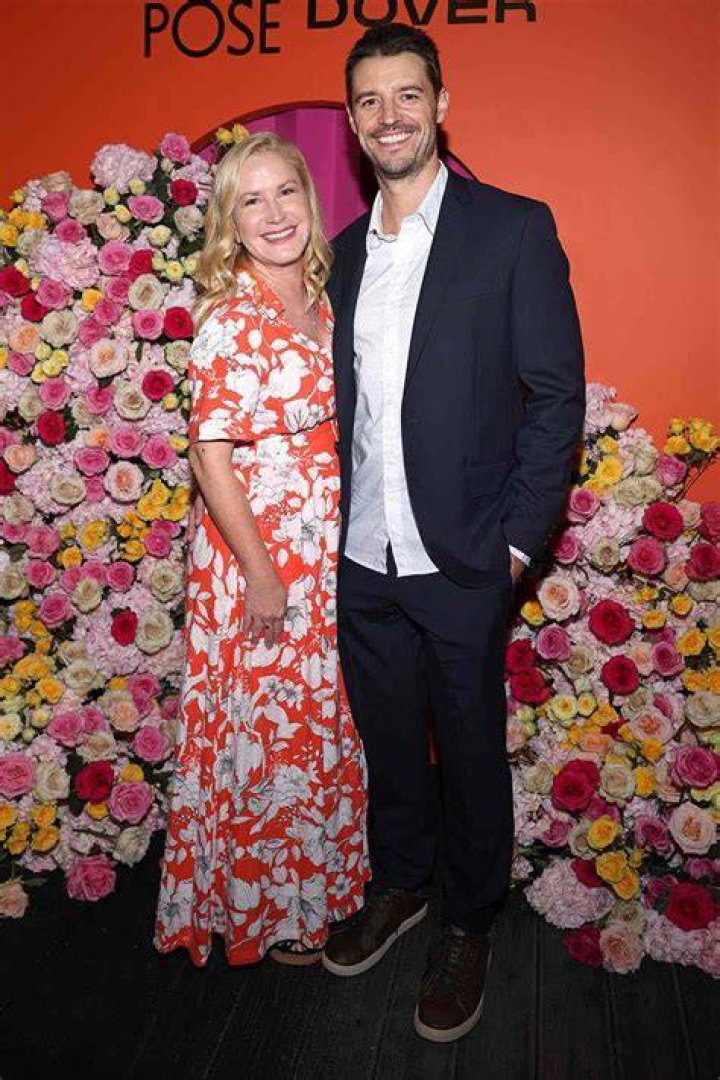Joshua Snyder and Angela Kinsey in a selfie as seen in October 2019