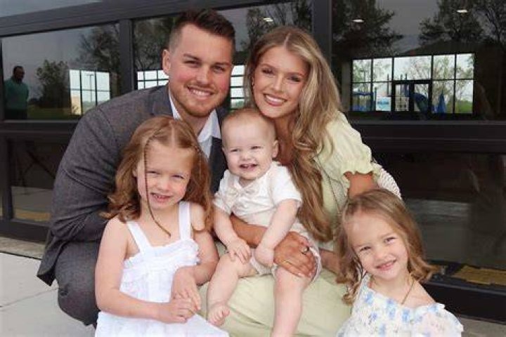 Josie Bates Balka and Kelton Balka with their girls Willow and Hazel in November 2021