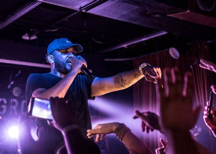 Joyner Lucas performing at the Drake Underground in Toronto in September 2017