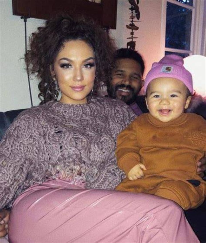 Jude Demorest with her family in March 2020