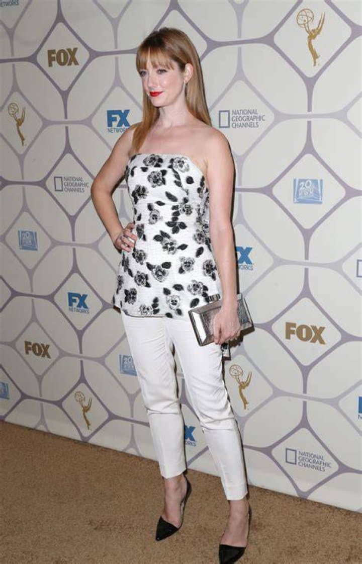 Judy Greer at the Primetime Creative Arts Emmy Awards 2014 at the Nokia Theatre in Los Angeles.