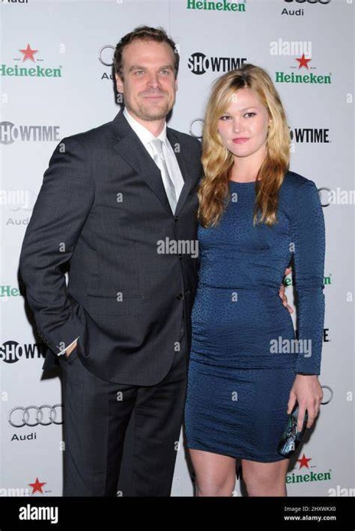 Julia Stiles and David Harbour attend The Weinstein Company with The Cinema Society & Forevermark premiere of 'W.E.' at the Ziegfeld Theater.