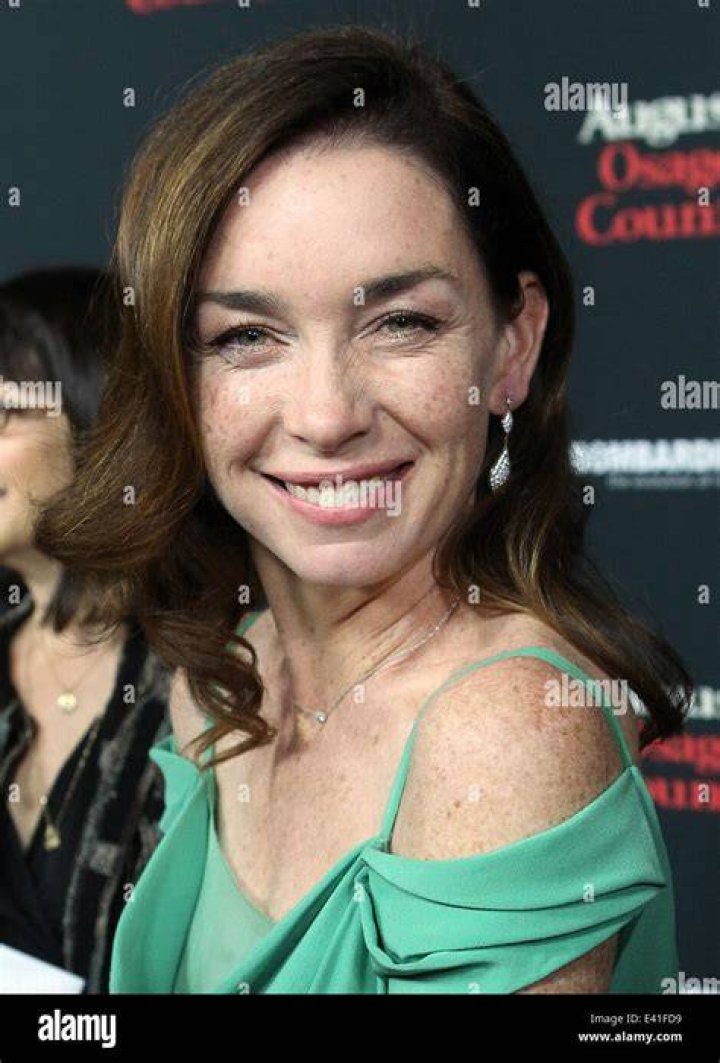 Julianne Nicholson in August 2020 stating that she knows her hair looks like that only when someone informs her