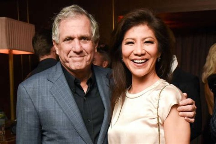 Julie Chen with Les Moonves at the Vanity Fair celebration for the Tribeca Film Festival in April 2009