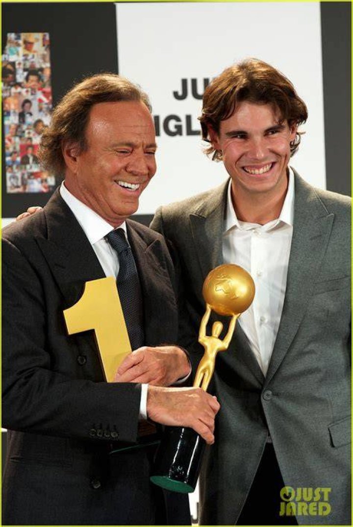 Julio Iglesias with Rafael Nadal, as seen in June 2017