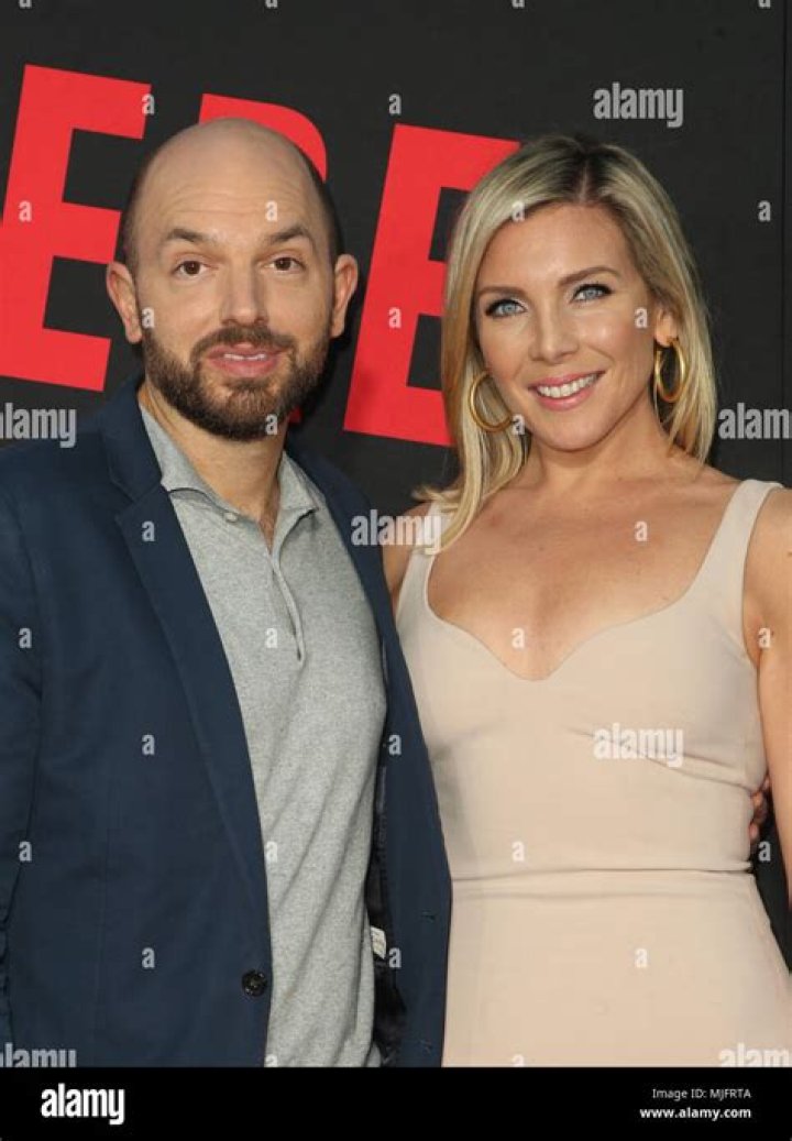 June Diane Raphael with Paul Scheer in December 2016