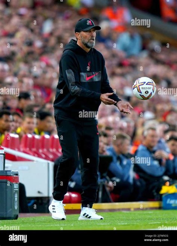 Jurgen Klopp during a match between Liverpool and West Bromwich Albion in October 2016