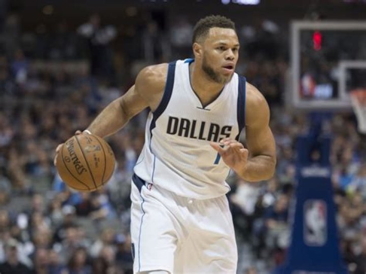 Justin Anderson of Dallas Mavericks (Left) defending James Harden of Houston Rockets (Right) during a NBA pre-season game