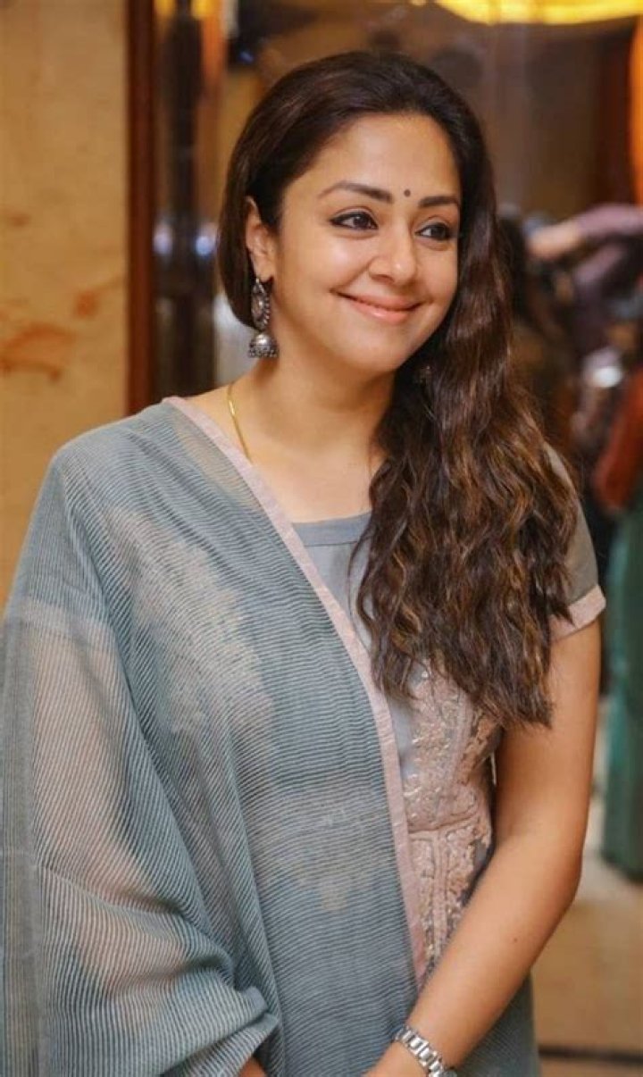 Jyothika as seen in a picture taken with her husband actor Suriya in Chennai, India in November 2019