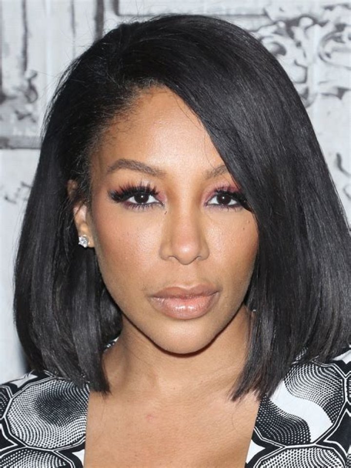 K. Michelle in black gear in July 2018