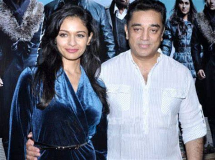 Kamal Haasan and Pooja Kumar as seen in 2013