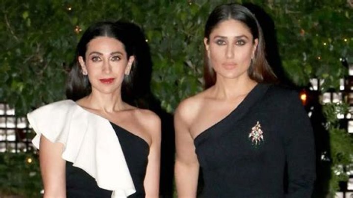 Kareena Kapoor with her sister at Karan Johars 40th birthday at Taj