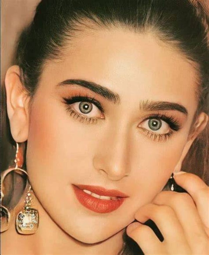 Karisma Kapoor in beautiful Light Green Anarkali Long Frock