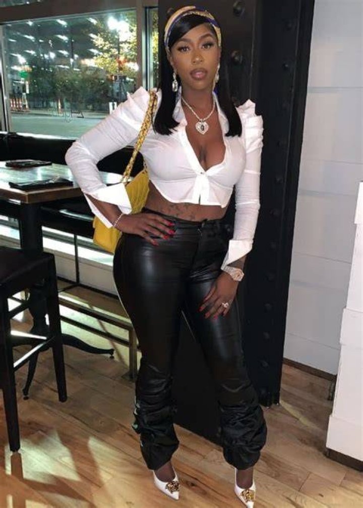 Kash Doll as seen while taking a selfie in Detroit, Michigan, United States in July 2019
