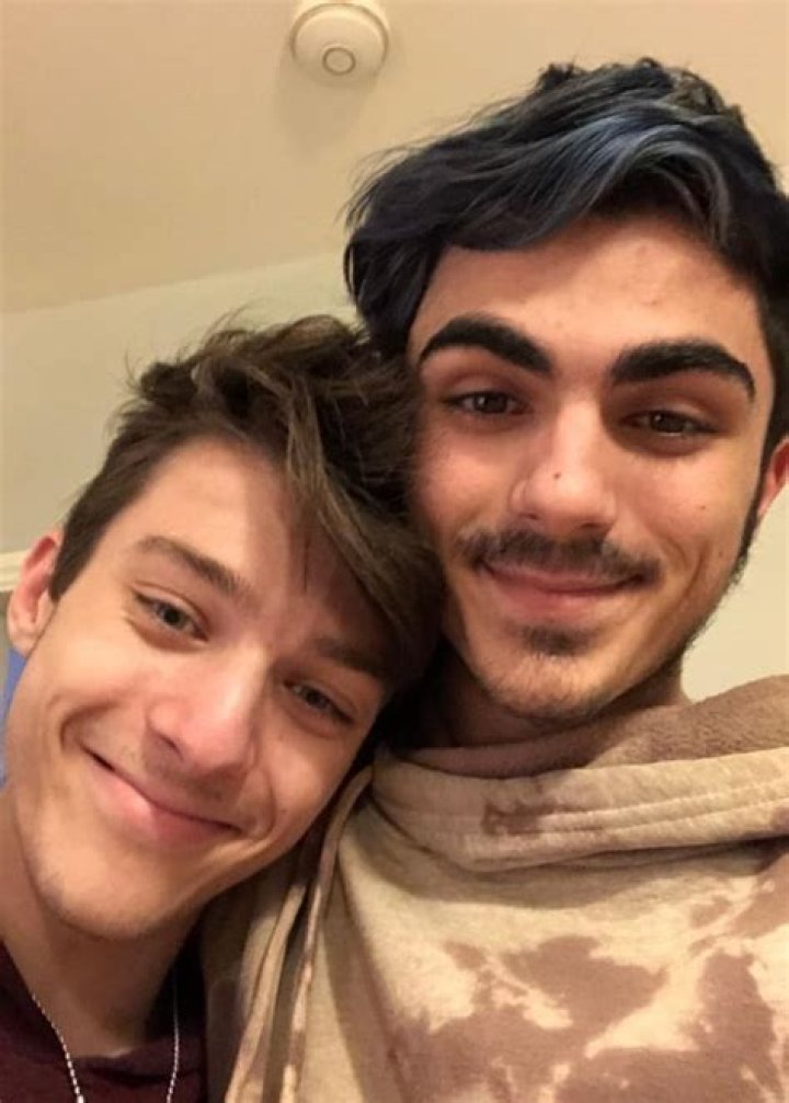 Kassius Lijah Marcil-Green (Right) and Ian Ward as seen in an Instagram post in January 2020 in Hollywood Hills, California