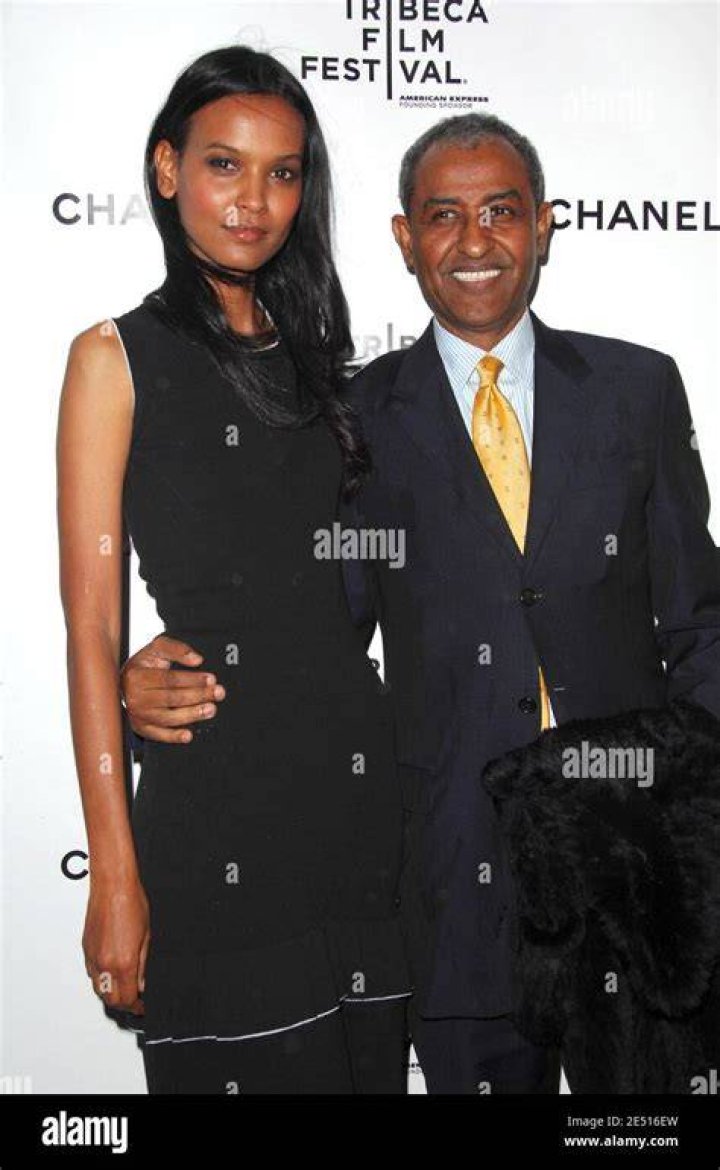 Kassy Kebede and ex-wife Liya Kebede at the screening of "Desert Flower"