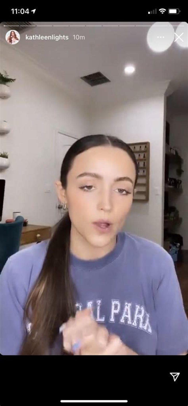 KathleenLights in an Instagram post as seen in November 2019
