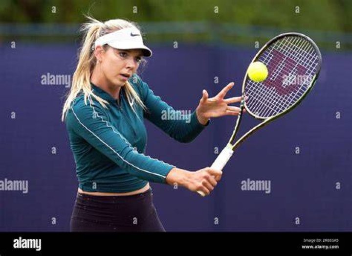 Katie Boulter during a Surbiton Trophy match in June 2018