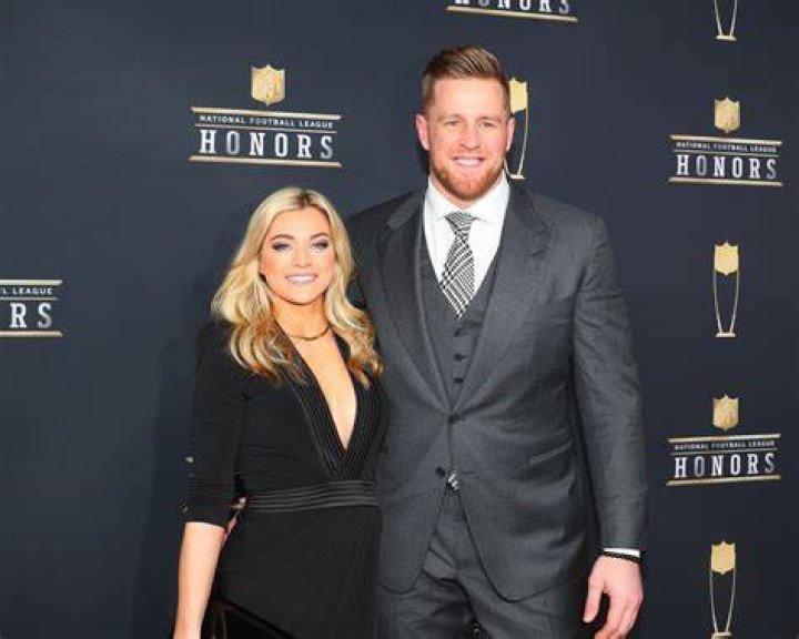 Kealia Watt and J. J. Watt, as seen in October 2021