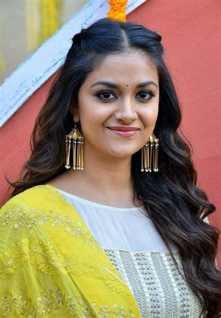 Keerthy Suresh as seen in a picture taken for the promotion of her film Sarkaar in November 2018