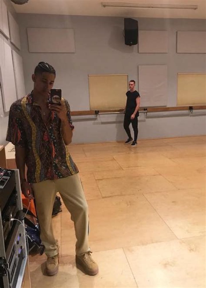 Keiynan Lonsdale while rehearsing for Kiss The Boy music video in April 2018