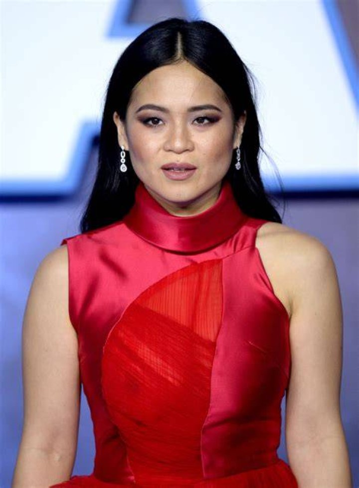 Kelly Marie Tran with Star Wars toys as seen in October 2017