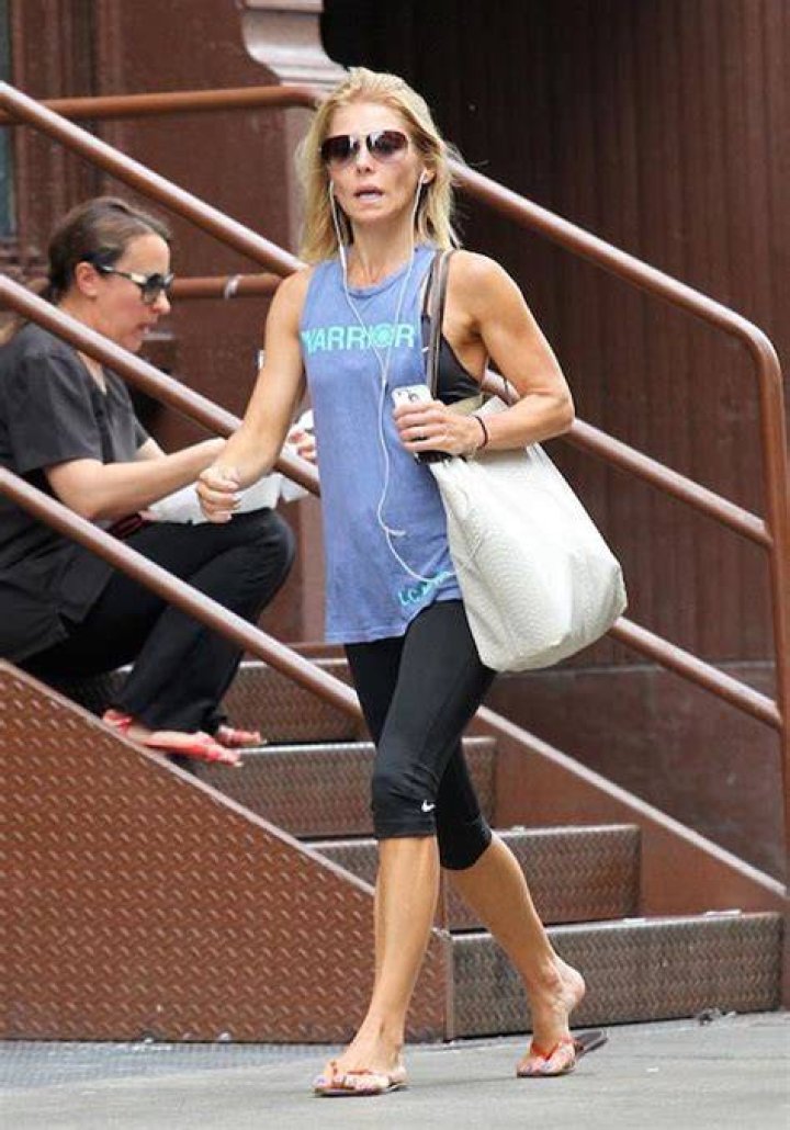 Kelly Ripa after a gym session in Soho