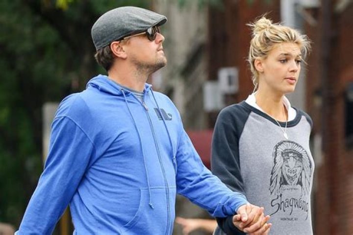 Kelly Rohrbach with Leonardo DiCaprio