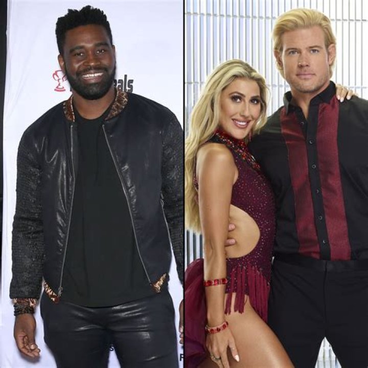 Keo Motsepe and Emma Slater outside the Dancing with the Stars studio in 2015