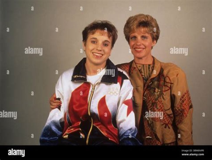 Kerri Strug with her mother, as seen in May 2019