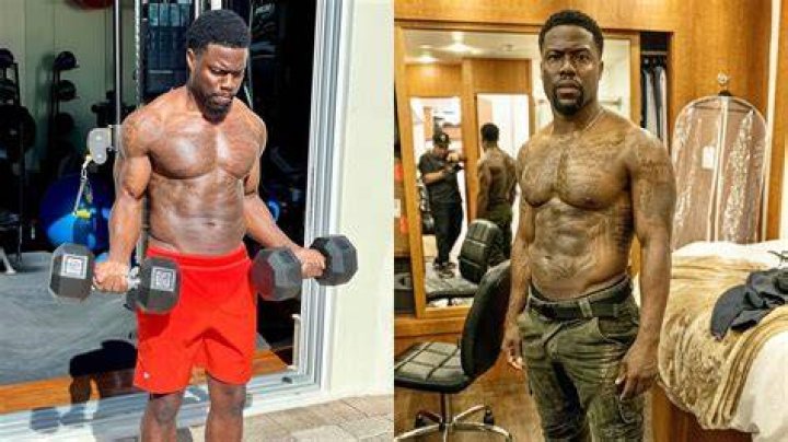 Kevin Hart in his workout gear at gym