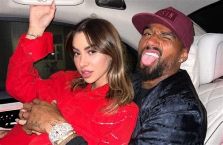 Kevin-Prince Boateng and Valentina Fradegrada, as seen in June 2022