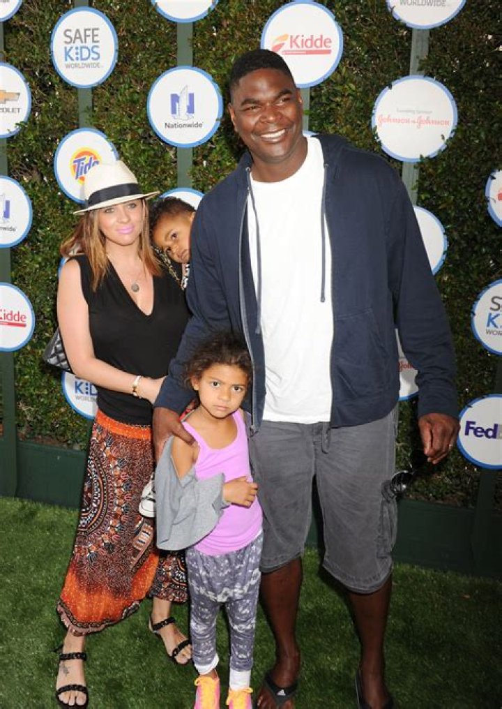 Keyshawn Johnson and Jennifer Conrad, as seen in November 2017