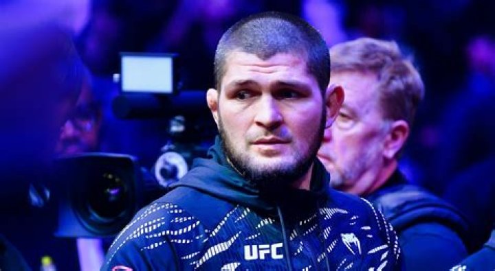 Khabib Nurmagomedov in a candid picture in October 2018