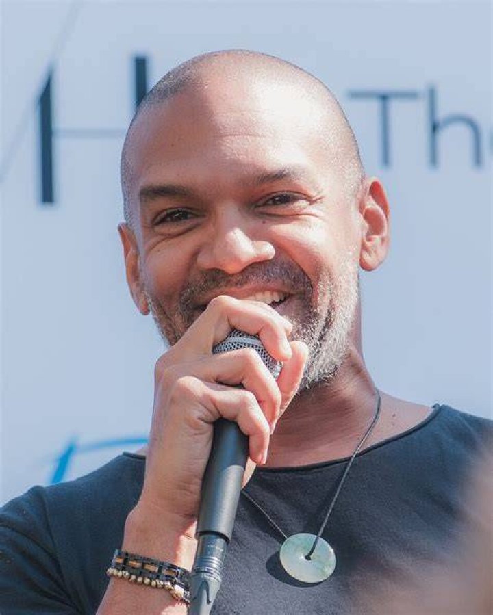 Khary Payton speaking at the 2017 San Diego Comic-Con International