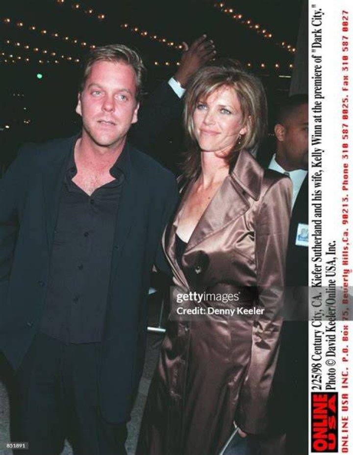 Kiefer Sutherland and Kelly Winn